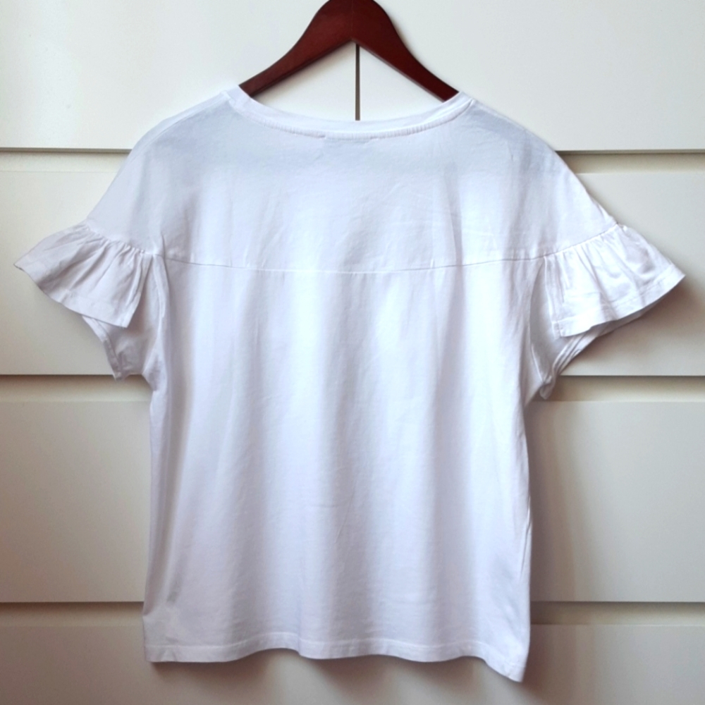 MANGO Ruffle Tee - Picture 2 of 3